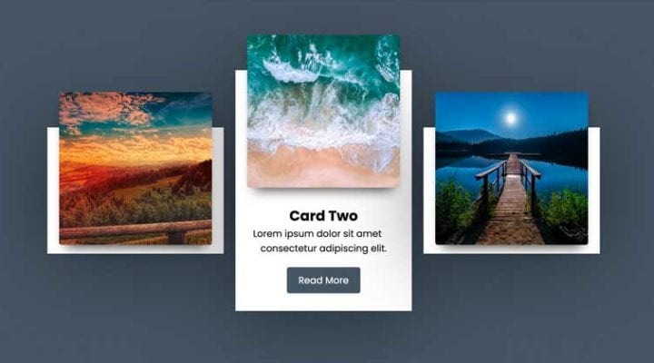 Cards Hover Animation with CSS Flexbox