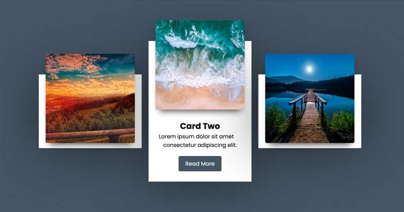 Cards Hover Animation with CSS Flexbox